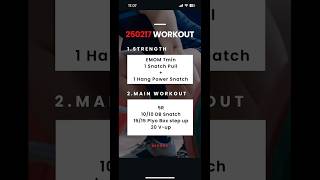 2025.02.17 #workout #crossfit #snatchpull #hangpowersnatch #dbsnatch #redbox