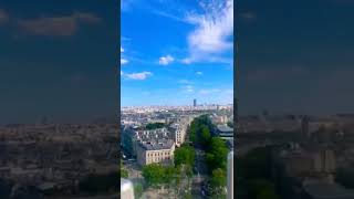 Paris from Arc de Triomphe Rooftop #france