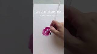 Como pintar una rosa de trazo suelto en acuarela 🌹 Loose Watercolor Flowers ❤️