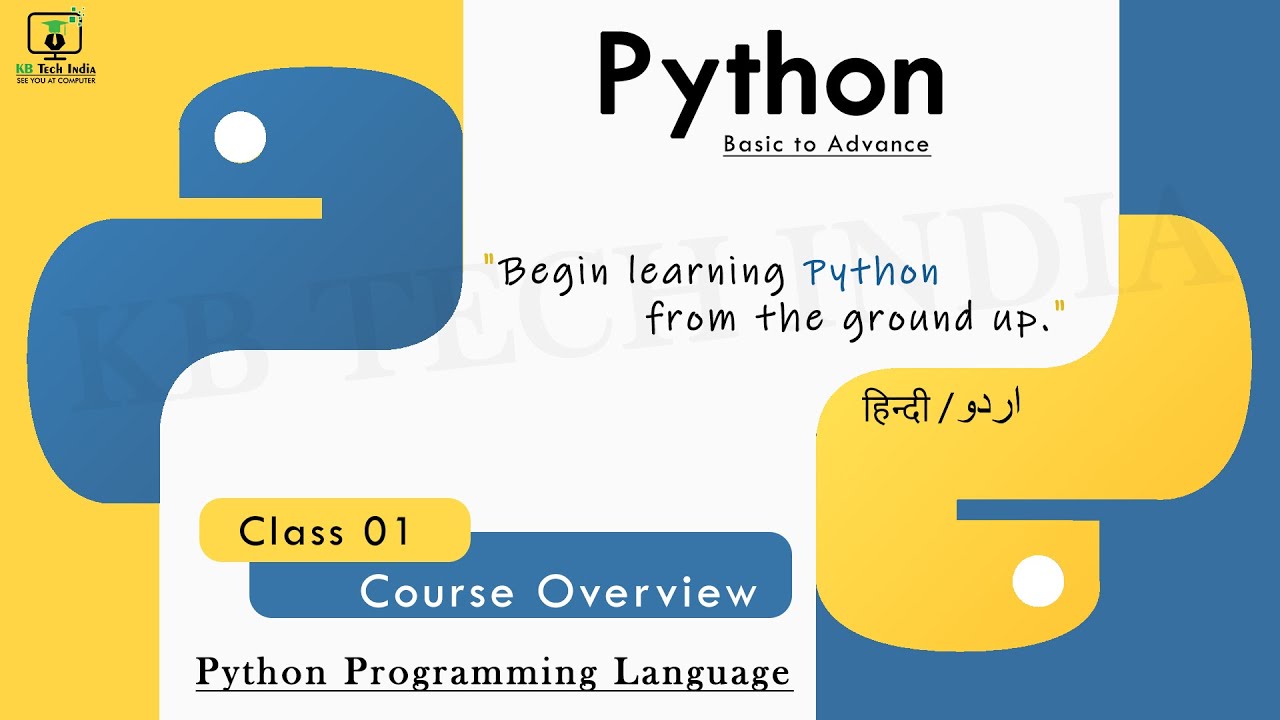 Python Programming Language Class 01 Introduction Full Course