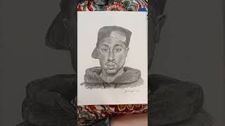 Tupac Shakur drawing portrait #art #sketchbook #tupac #drawing #sketch