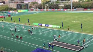 香港田徑系列賽2017系列賽一男子組110米決賽(張宏峰,郭梓峰)