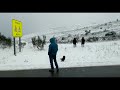 la nieve llega a zonas altas de ourense el primer día del año