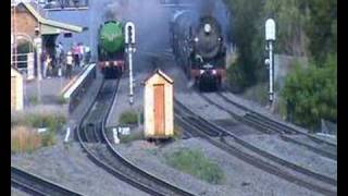 3801 and 3830 in The Great Train Race 2007