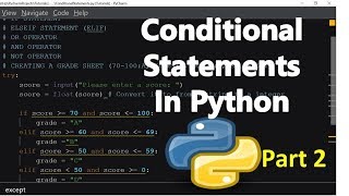 Conditional Statements in Python - Part 2
