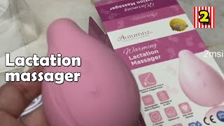 Warming Lactations Massager Autumnz For Mom Feeding Imporve Purpose Unboxing