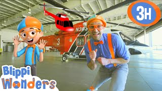 Blippi Explores a Firefighting Helicopter! | Blippi Wonders | Educational Videos for Kids