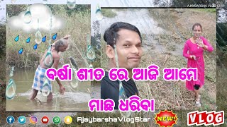 ବର୍ଷା ଶୀତ ରେ ଆଜି ଆମେ ମାଛ ଧରିବା ଆସ New Vlog #AjaybarshaVlogStar #odiavlog #viralvideo