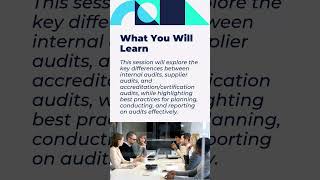 Every audit plays an important role in strengthening management systems 📋 #audit #auditing #webinar