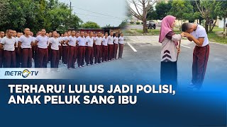 Viral! Ibu Petugas Kebersihan, Intip Anaknya Saat Apel di Polda