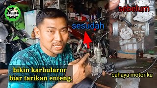 merubah kalbulator Tiger ,dibikin seperti kalbulator PE biar tarikannya lebih oke#cahayamotorku