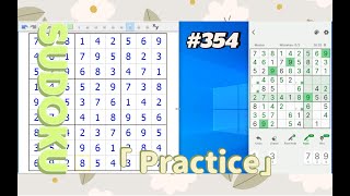 Sudoku Practice 354 #braintest #mathematics #sudokugame #sudokupuzzles #sudokuchallenge