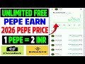 Earn Unlimited Free Pepe | Pepe Coin price prediction | Earn Free Pepe On Binance