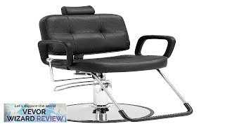 VEVOR Salon Chair Hydraulic Recliner Barber Chair for Hair Stylist 360 Degrees Review