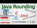 Java: Rounding Numbers (Math.round(), DecimalFormat & printf)