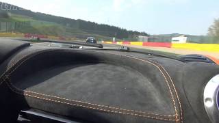 BRUTAL Gumpert Apollo several laps on Spa Francorchamps two camera angles. Speed!