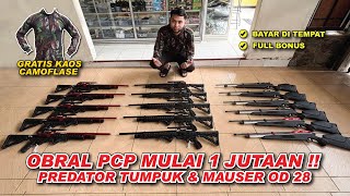 MULAI 1 JUTAAN FREE KAOS !! OBRAL PROMO SENAPAN PCP PREDATOR TUMPUK OD 38 & MAUSER OD 28 🤩