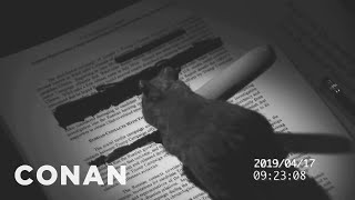 The Tidy Mouse Helped Redact The Mueller Report | CONAN on TBS