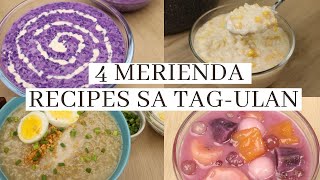 4 Easy Merienda Recipe sa Tag Ulan | Masarap at Super Dali Gawin