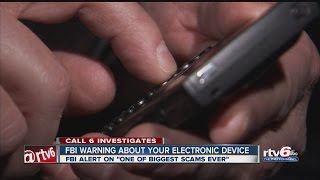 FBI warning about tech scam