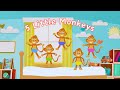 🐵🐰 5 Little Monkeys & Bunnies Jumping on the Bed | Fun Animal Song for Kids | BAABEE TV