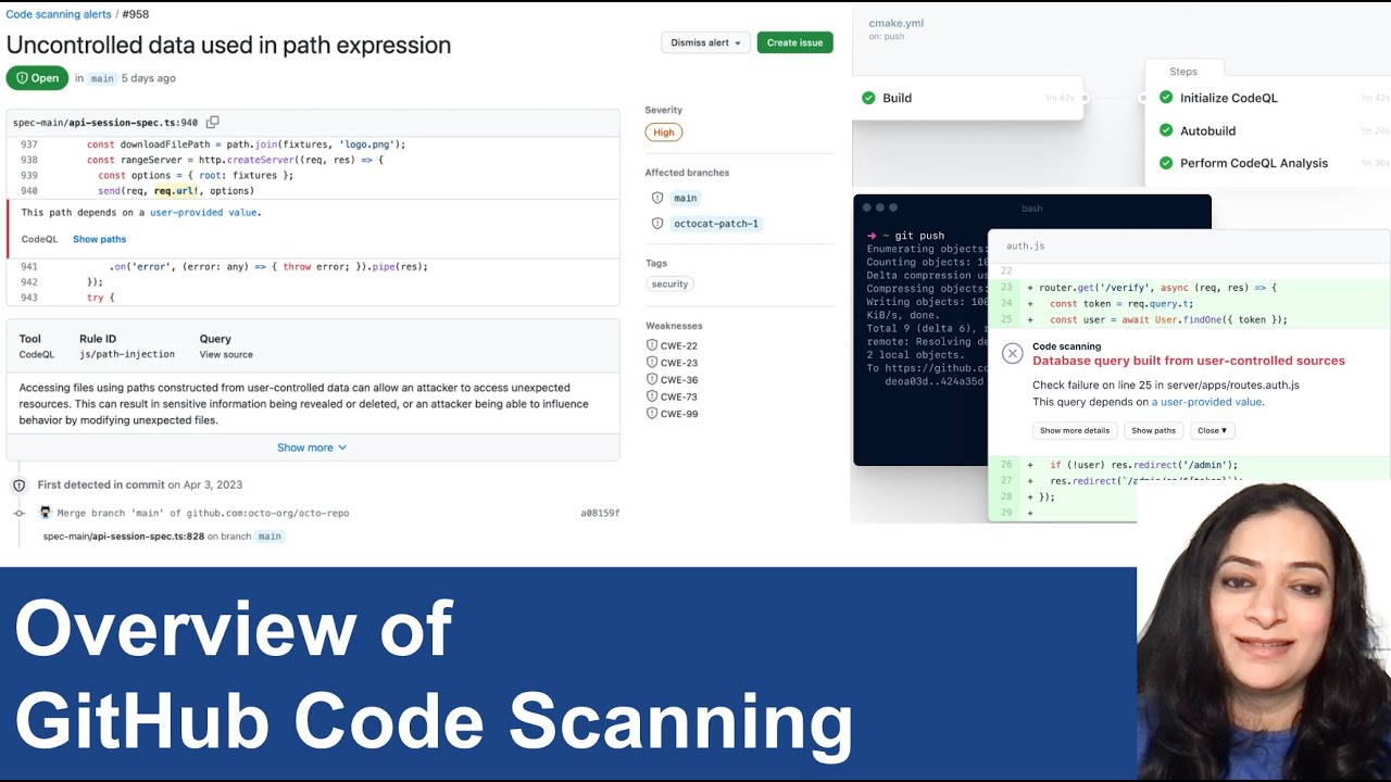 Overview Of Github Code Scanning Youtube