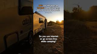 Do you use internet in nature? #camping #rvlife @SpaceX #rvliving #outdoors #vanlife #starlink