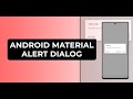 Android Material Alert Dialog Tutorial [KOTLIN]