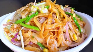 Why Restaurant Fried Rice Noodles Are So Delicious? Chef's Secret Step for Perfectly Tender Noodles!