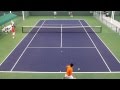 Kei Nishikori Practice 2014 BNP Paribas Open Indian Wells