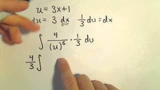 Calculus : U-substitution Involving Polynomial Functions - Ex 1