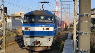 3月16日小田栄駅 吹田A135運用 3076レ EF210-111