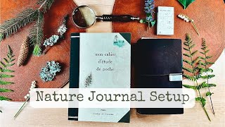 Nature journal setup🌿|Traveler's Notebook field guide setup up