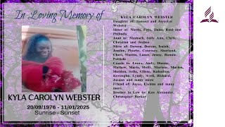 Funeral Service of Sis. Kyla Carolyn Webster | 27th January 2025 | LSDA Church Live Stream