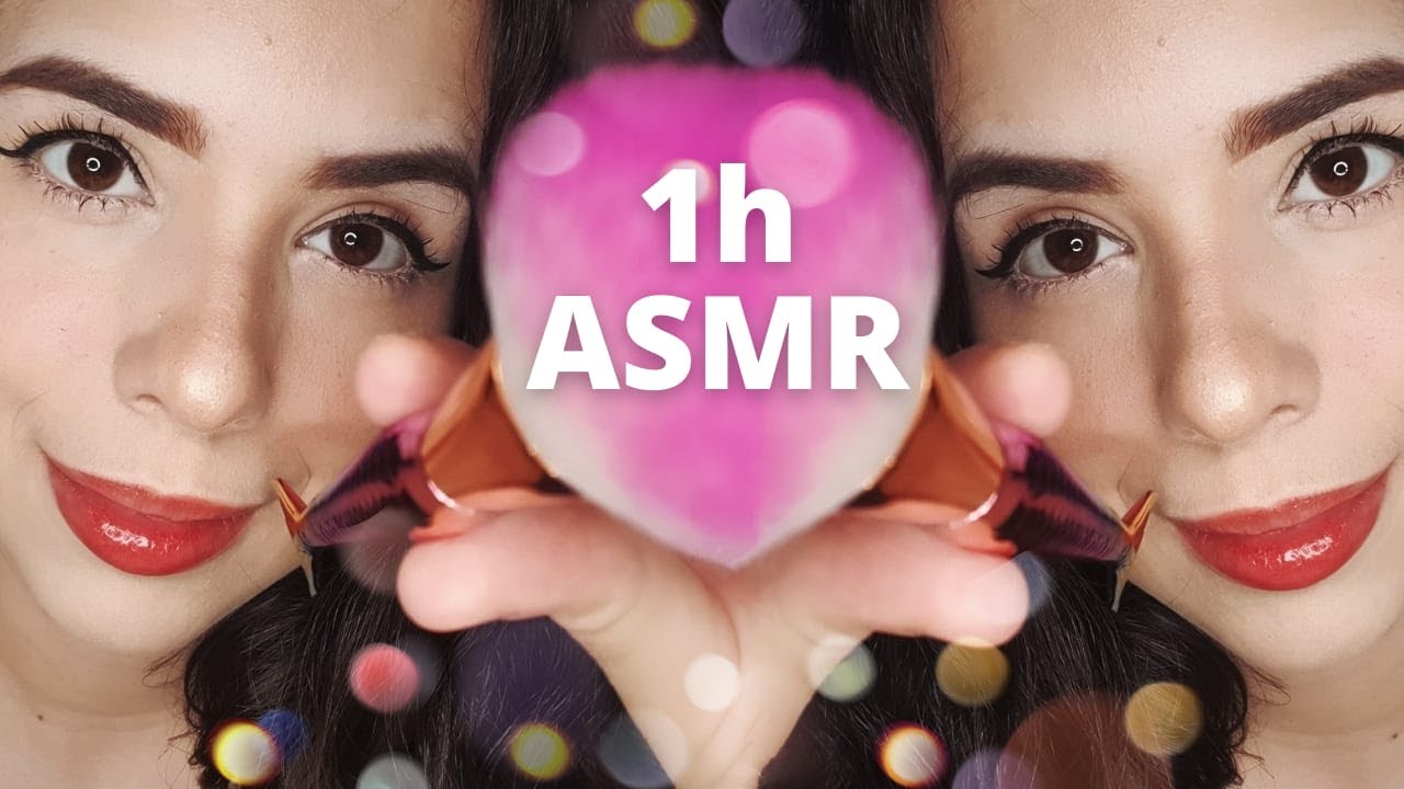 1h ASMR BINAURAL: MOUTH SOUNDS & CAMERA BRUSHING (NO TALKING) - YouTube