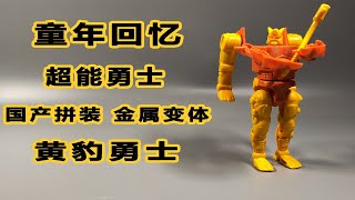 Transformers：Beast Wars Transmetals Cheetor 童年回忆！《变形金刚超能勇士/野兽战争》国产拼装版 金属变体 黄豹勇士 八周年系列