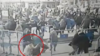 Polise ateş açan kadın terörist öldürüldü! İşte saldırı anı