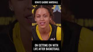 Iowa Hawkeye Gabbie Marshall On Life After Basketball #hawkeyes #shorts #viral