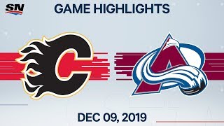 NHL Highlights | Flames vs. Avalanche – Dec. 09, 2019