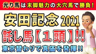 安田記念2021【託し馬1頭】公開！このレースは「持続勝負に強い実力馬」から勝負します。