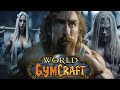 Warcraft characters train Asmongold