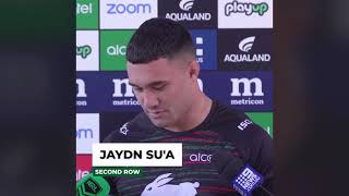 South Sydney Rabbitohs Player Interviews - Jaydn Su’A