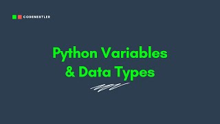 Python Variables, Data Types & Type Conversion - Learn Python With Code Nestler