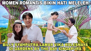 Romantis Billy Syahputra Lamar Vika Kolesnaya di Gardens By the Bay Singapura Bikin Hati Meleleh