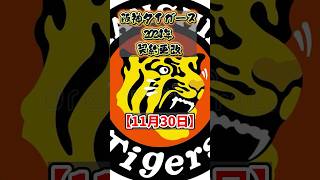 阪神タイガース 2024年 契約更改 【11月30日】#プロ野球 #npb #野球 #阪神タイガース #契約更改