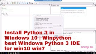 Install Python 3 in Windows 10 | Winpython best Windows Python 3 IDE for win10 win7