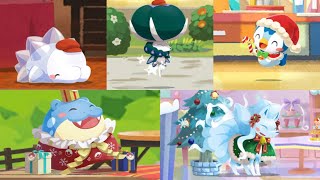 【公式】『ポケまぜ』クリスマスのきせかえのポケモンたちが大集合！