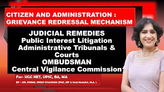 Citizen Grievance Redressal Mechanism I Public Administration I UGC NET