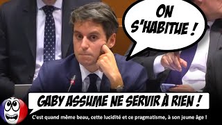 Gabriel Attal avoue qu'il était une SERPILLÈRE quand il était premier ministre...