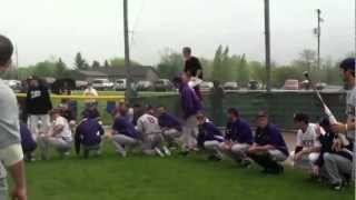 Albion Baseball Rain Delay Shenanigans